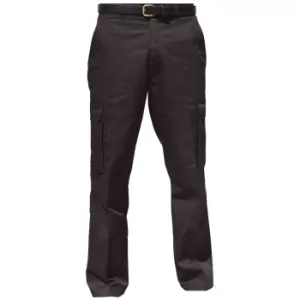 Warrior Mens Cargo Workwear Trousers (48/R) (Black)