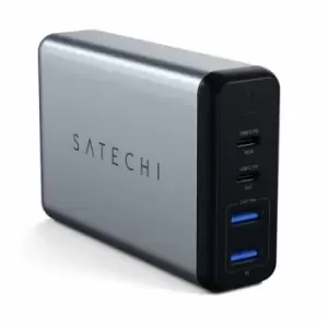Satechi ST-MC2TCAM mobile device charger Black Silver Indoor
