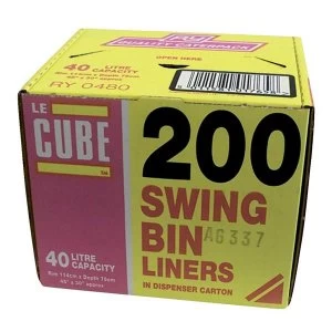 Robinson Young Le Cubs Swing Bin Liners 1 x Box of 200 Liners