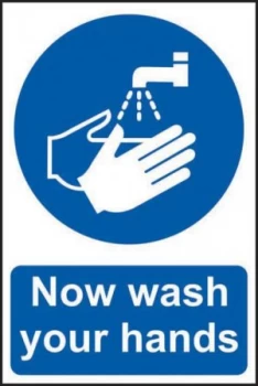 Now Wash Your Hands Sign SA Vinyl