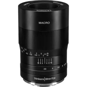 7artisans Photoelectric 60mm f/2.8 Macro Lens for Fujifilm X Mount - Black