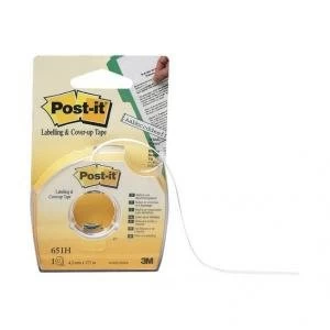 Post it Labelling and Cover up Tape Re positionable for 1 Line 4.2mm