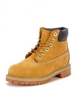 Timberland 6" Premium Classic Boots, Wheat, Size 3 Older