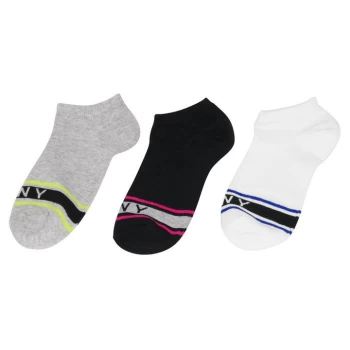 DKNY 3 Pack Trainer Socks - Monochrome
