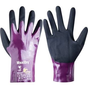56-426 MaxiDry GP Palm-side Coated Purple/Black Drivers Gloves - Size 10 - ATG