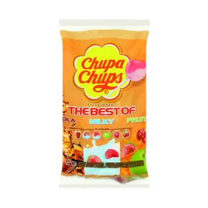 Chupa Chups Fruit Refill Bag 20 Percent Extra Pack of 120 8302971