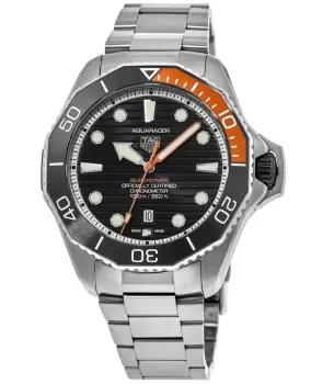 Tag Heuer Aquaracer Professional 1000 Superdiver Black Dial Steel Mens Watch WBP5A8A.BF0619 WBP5A8A.BF0619