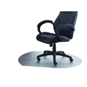 Cleartex PVC Chair Mat Carpet Contoured 990x1250mm Clear 119932SV