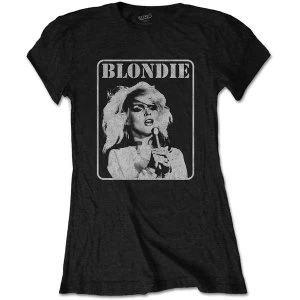 Blondie - Presente Poster Womens Large T-Shirt - Black
