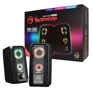 Marvo Scorpion SG-265 6W 2.0 Channel RGB LED USB Powered Gaming Speakers