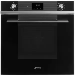 SMEG Linea SF6100TVN1 Built In Electric Single Oven - Black - A Rated