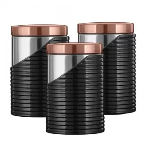 Tower Linear Set of 3 Canisters