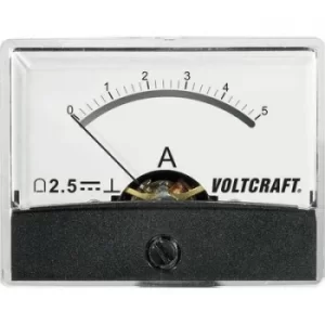 VOLTCRAFT AM-60X46/5A/DC Panel-mounted measuring device AT THE-60 X 46/5 A/DC 5 A Moving coil