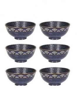 Kitchencraft Mikasa Satori Living Gold Miso Serve Bowls Set Of 6