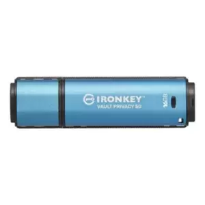 Kingston Technology IronKey Vault Privacy 50 USB flash drive 16GB USB Type-A 3.2 Gen 1 (3.1 Gen 1) Blue