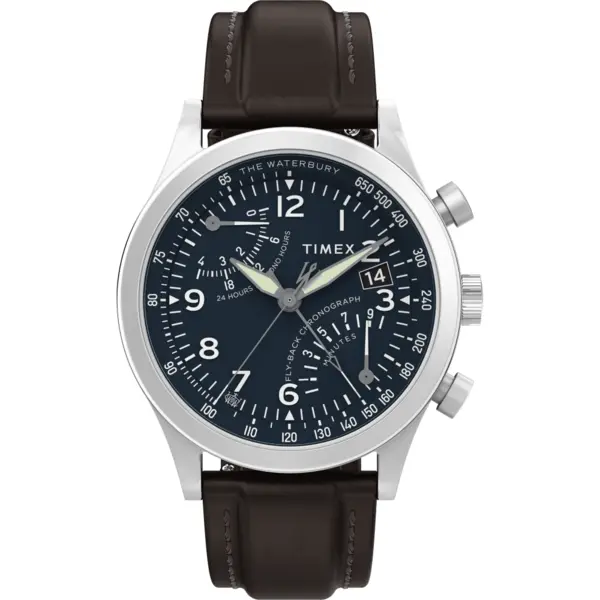 Timex Watches Gents Waterbury Traditional Blue Watch TW2W47900