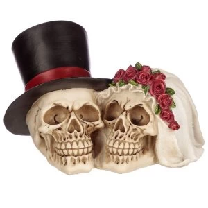 Gothic Bride and Groom Skull