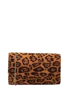 Leopard-Print 'Ardee' Clutch Bag