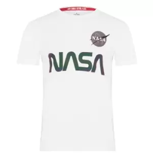 Alpha Industries NASA Multi T-Shirt - White