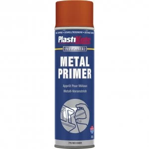 Plastikote Metal Primer Aerosol Spray Paint Red 400ml