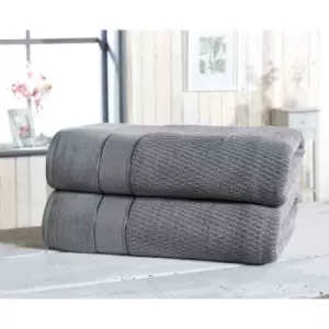 Rapport Home Furnishings Royal Velvet 550gsm Towel Bale - 2 Piece - Grey