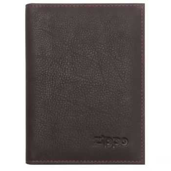 Zippo Mocha Leather Credit Card Wallet (10 x 14 x 1cm)