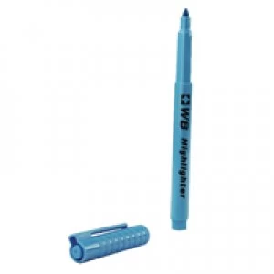 Whitecroft Blue Highlighter Pen Pack of 10 WX93201