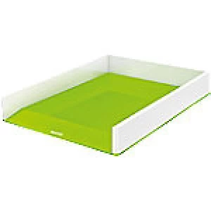 Leitz Letter Tray WOW Duo Polystyrene Green, White 26.6 x 35.7 x 4.9 cm