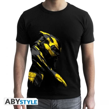 Marvel - Gold Thanos Mens Medium T-Shirt - Black