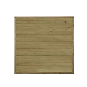 Forest Garden Pressure Treated Tongue & Groove Horizontal Fence Panel - 6 x 6ft Pack of 3