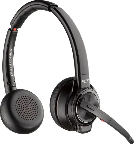 POLY Savi 8220-M Headset Wireless Head-band Office/Call center Black