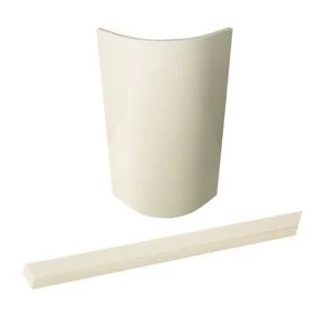 Cooke Lewis Raffello High Gloss Cream Standard curved door filler post kit