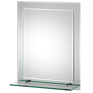 Croydex Rydal Rectangular Double Layer Shelf Mirror