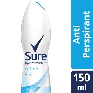 Sure Motion Sense Cotton Dry Deodorant 150ml