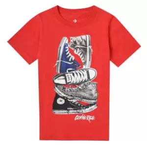 Converse Rem T-Shirt Junior Boys - Red
