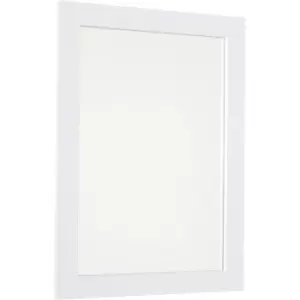 72x52cm Home Mirror Thick Frame Large Elegant Design White - Kleankin