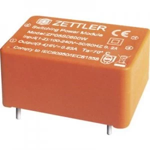 ACDC PSU print Zettler Magnetics 6 Vdc 0.833 A