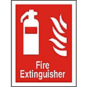Fire Extinguisher Sign Fire Extinguisher Vinyl 15 x 20 cm