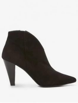 Mint Velvet Finny Black Suede Ankle Boots - Black, Size 41, Women