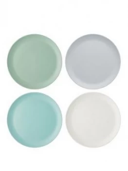 Kitchencraft Colourworks Classic ; Set Of 4 Melamine Dinner Plates