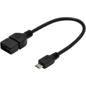 Digitus USB 2.0 Adapter [1x USB 2.0 connector Micro B - 1x USB 2.0 port A] AK-300309-002-S