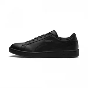 Mens PUMA Smash V2 Leather Trainers, Black, size 6.5, Shoes