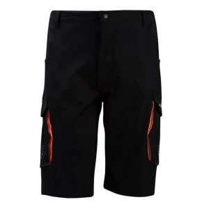 Muddyfox Mountain Bike Shorts Mens - Black/Orange