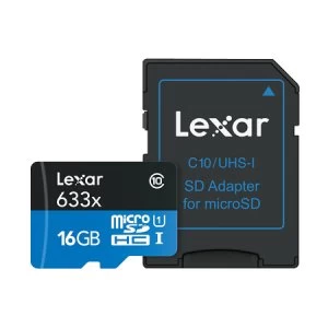 Lexar 633X 16GB Micro SDHC Memory Card