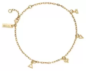 ChloBo GAN3157 Multi Charm Elements Anklet Gold Plated Jewellery