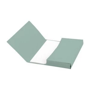 5 Star Office A4 Document Wallet Half Flap 285gsm Recycled Capacity 32mm Green Pack of 50