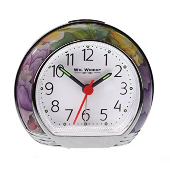 Round Alarm Clock - Pink Flower