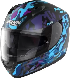 Nolan N60-6 Foxtrot Helmet, black-blue, Size S, black-blue, Size S