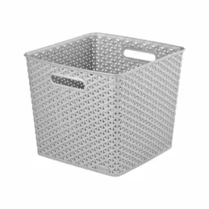 Curver My Style Square Basket 25 Litre Grey