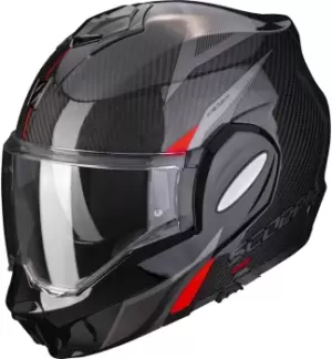 Scorpion EXO-Tech Carbon Top Helmet, black-red Size M black-red, Size M